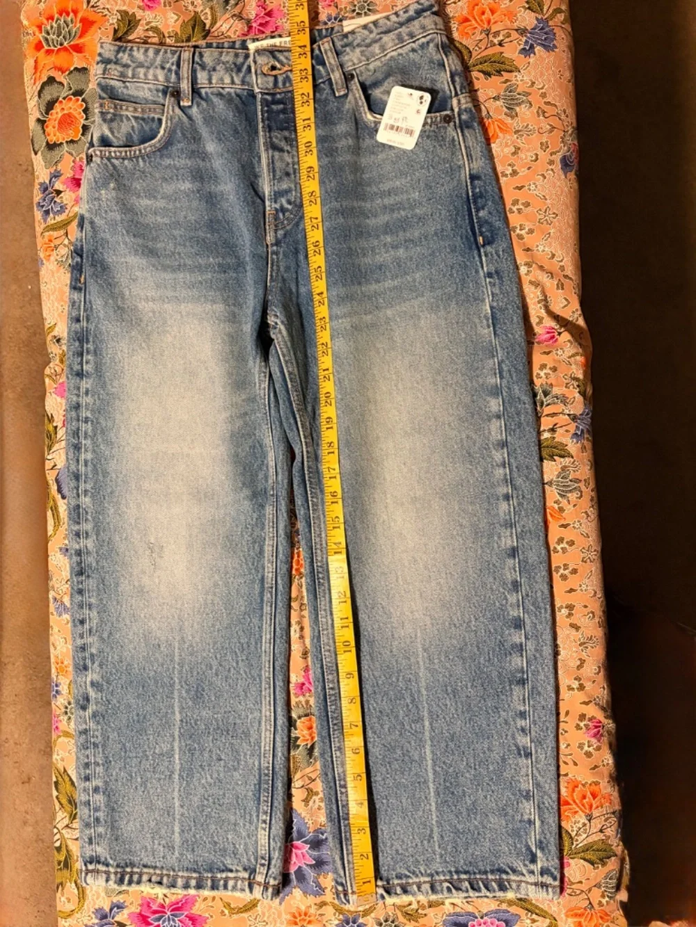 Free People Deep Trance Low Rise Boyfriend Jeans NWT FROM BEYOND, Size 25